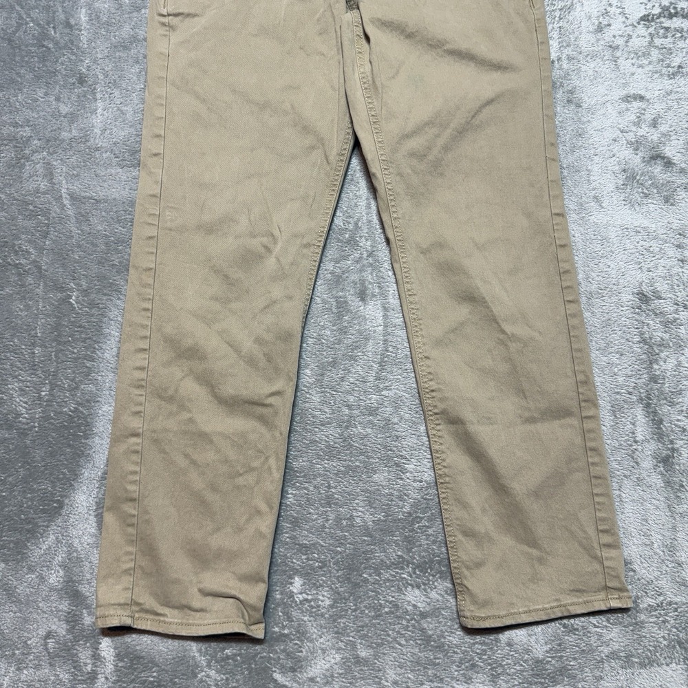 Levi's Signature Men's Athletic Fit Chino Pants W31 L30 Khaki Stretch Casual - Picture 3 of 11